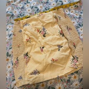 Forever 21 Yellow Floral Skirt